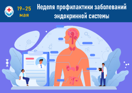 19-25 МАЯ НЕДЕЛЯ ПРОФИЛАКТИКИ ЗАБОЛЕВАНИЙ ЭНДОКРИННОЙ СИСТЕМЫ